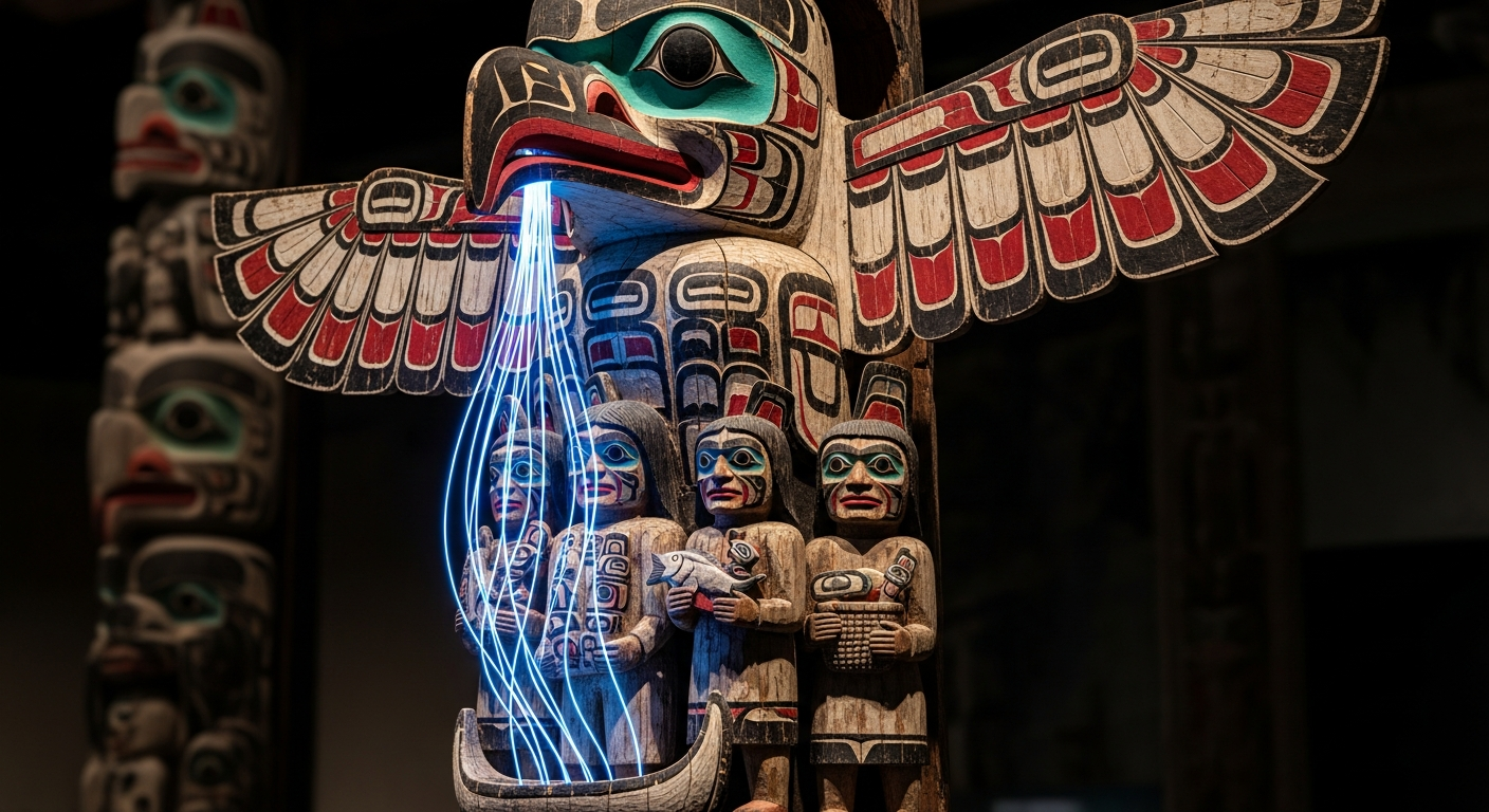 The Potlatch Prophecy of the Haida Gwaii: An Anemomorphic Totem Foretelling Digital Generosity